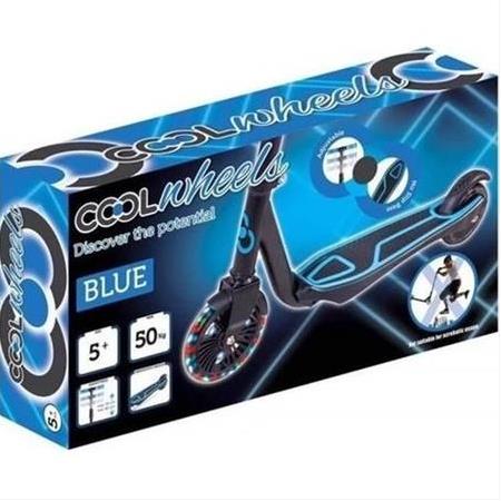Cool Wheels 5 + Yüksekliği Ayarlanabilir Işıklı Scooter Mavi